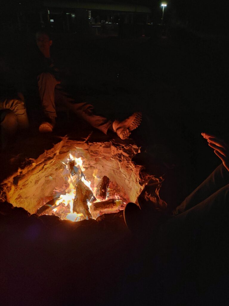 Camp fire - Uluru