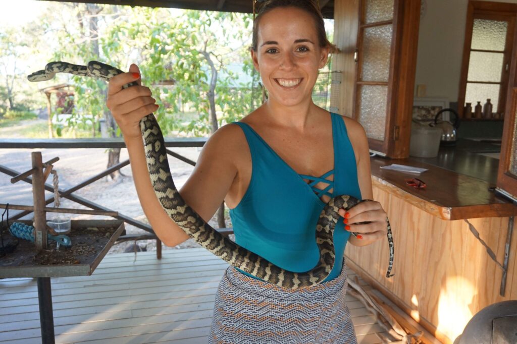 Mini serpiente en Cairns